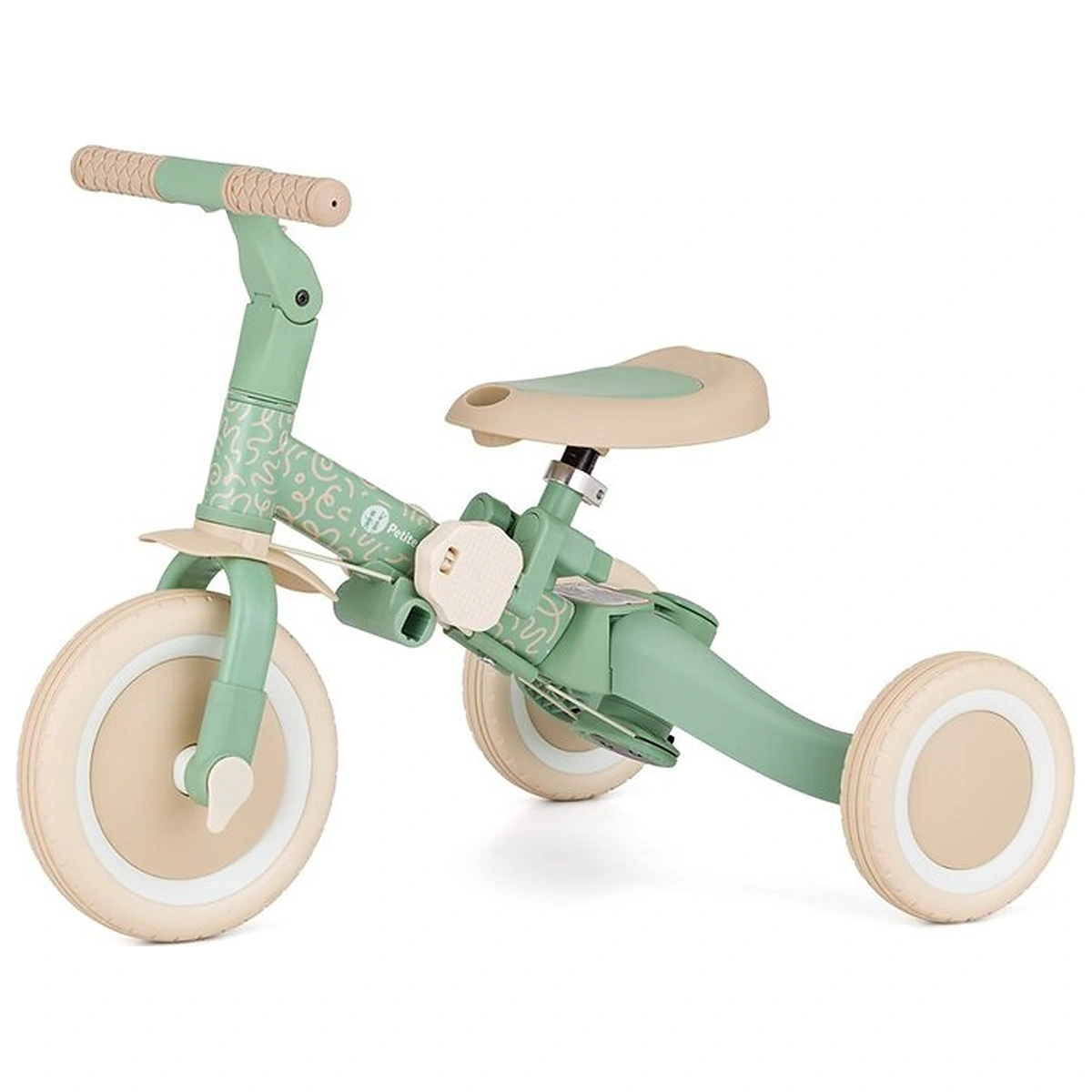 Tricicleta, Petite&Mars, Turbo, Editie limitata, 5 in 1, Multifunctionala, Vehicul de impins, Bicicleta cu/fara pedale, [4]