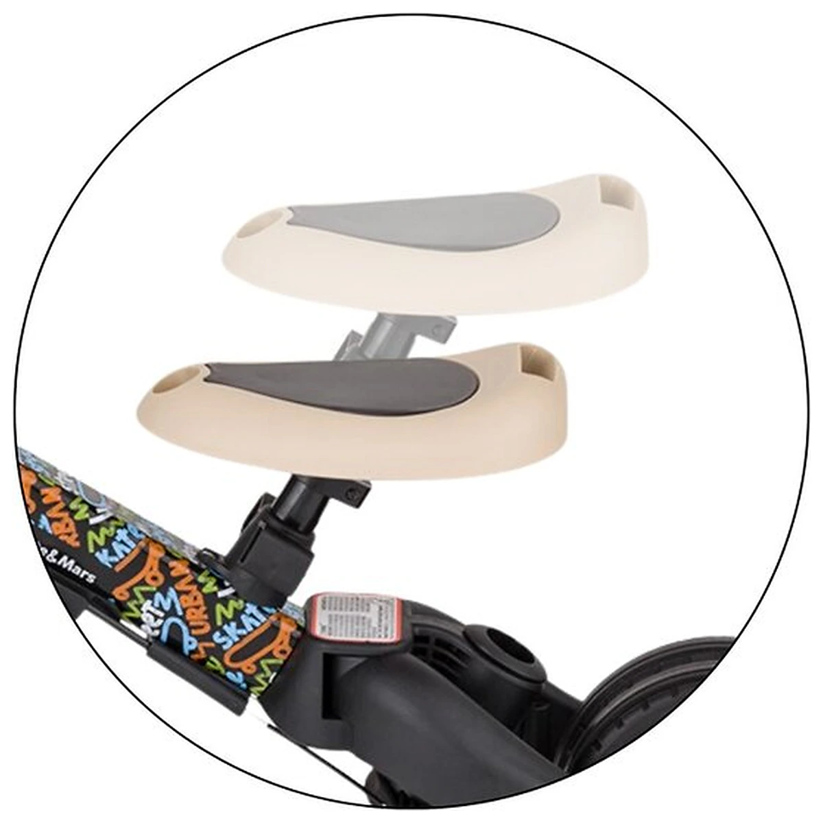 Tricicleta, Petite&Mars, Turbo, Editie limitata, 5 in 1, Multifunctionala, Vehicul de impins, Bicicleta cu/fara pedale, [12]