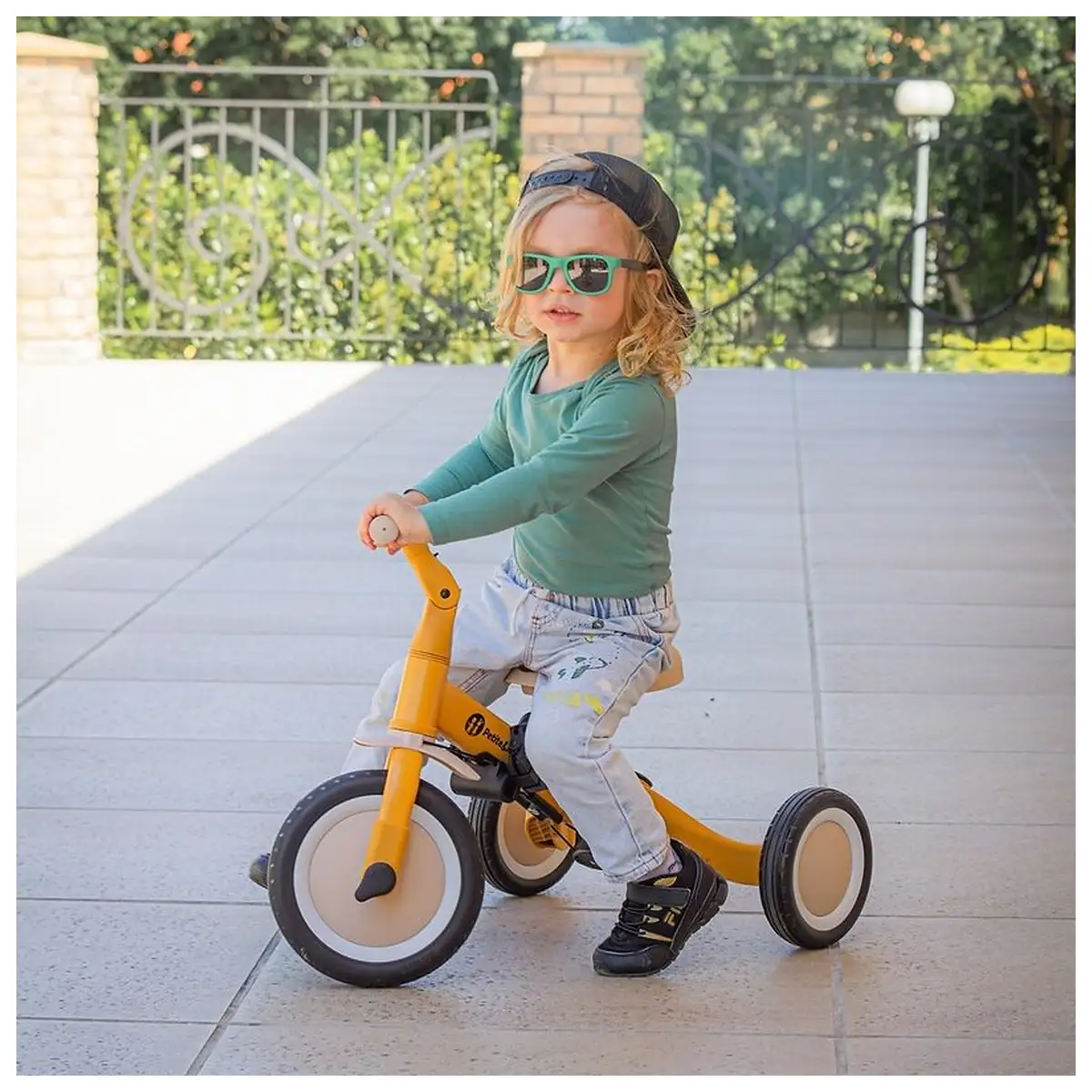 Tricicleta, Petite&Mars, Turbo, Editie limitata, 5 in 1, Multifunctionala, Vehicul de impins, Bicicleta cu/fara pedale, [19]