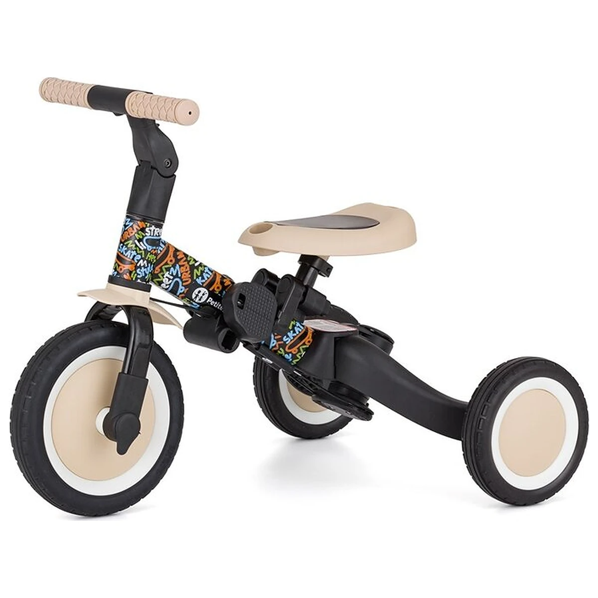 Tricicleta, Petite&Mars, Turbo, Editie limitata, 5 in 1, Multifunctionala, Vehicul de impins, Bicicleta cu/fara pedale, [7]