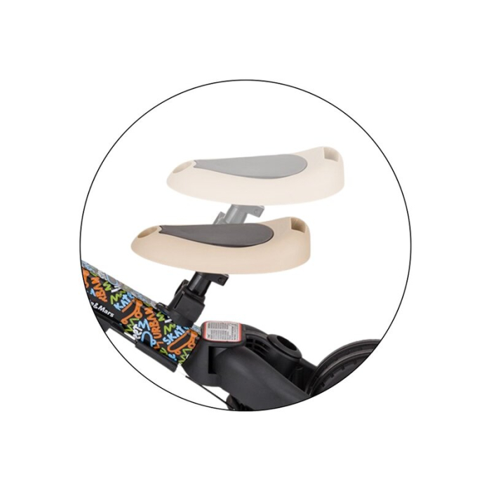 Tricicleta, Petite&Mars, Turbo, Editie limitata, 5 in 1, Multifunctionala, Vehicul de impins, Bicicleta cu/fara pedale, Cu maner de ghidaj, Detasabil, Roti din cauciuc, Pana la 25 kg, 1.5-5 ani, City [12]