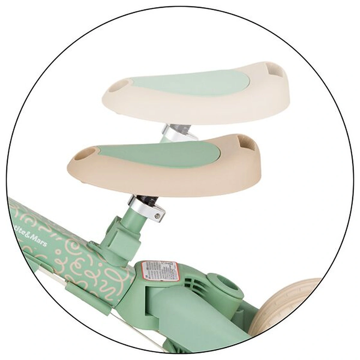 Tricicleta, Petite&Mars, Turbo, Editie limitata, 5 in 1, Multifunctionala, Vehicul de impins, Bicicleta cu/fara pedale, [14]