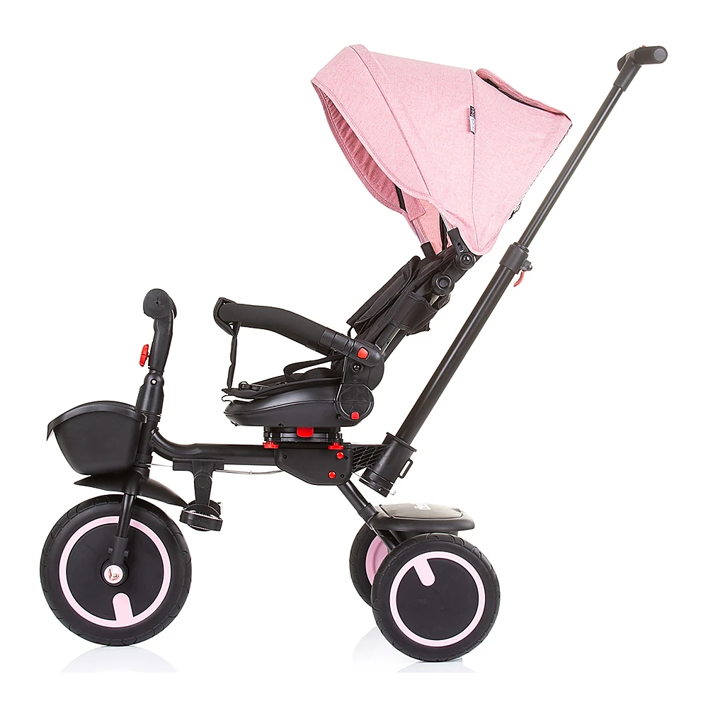 Tricicleta pliabila Chipolino Quick Fold cu sezut reversibil rose water [3]