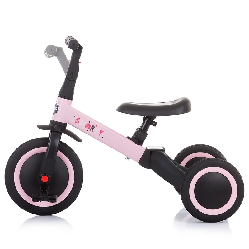 Tricicleta si bicicleta Chipolino Smarty 2 in 1 light pink [3]