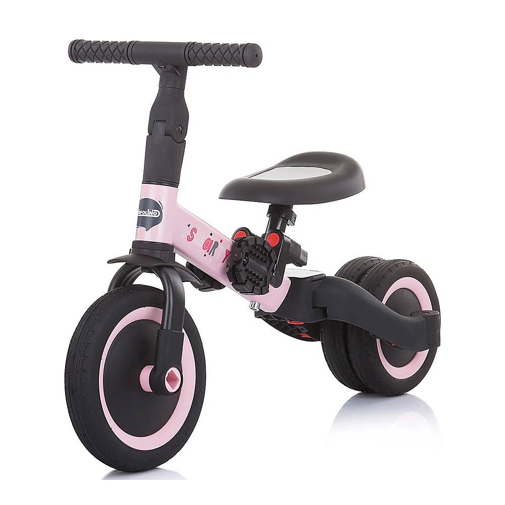 Tricicleta si bicicleta Chipolino Smarty 2 in 1 light pink [4]