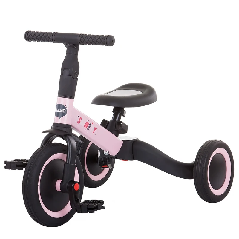 Tricicleta si bicicleta Chipolino Smarty 2 in 1 light pink [1]
