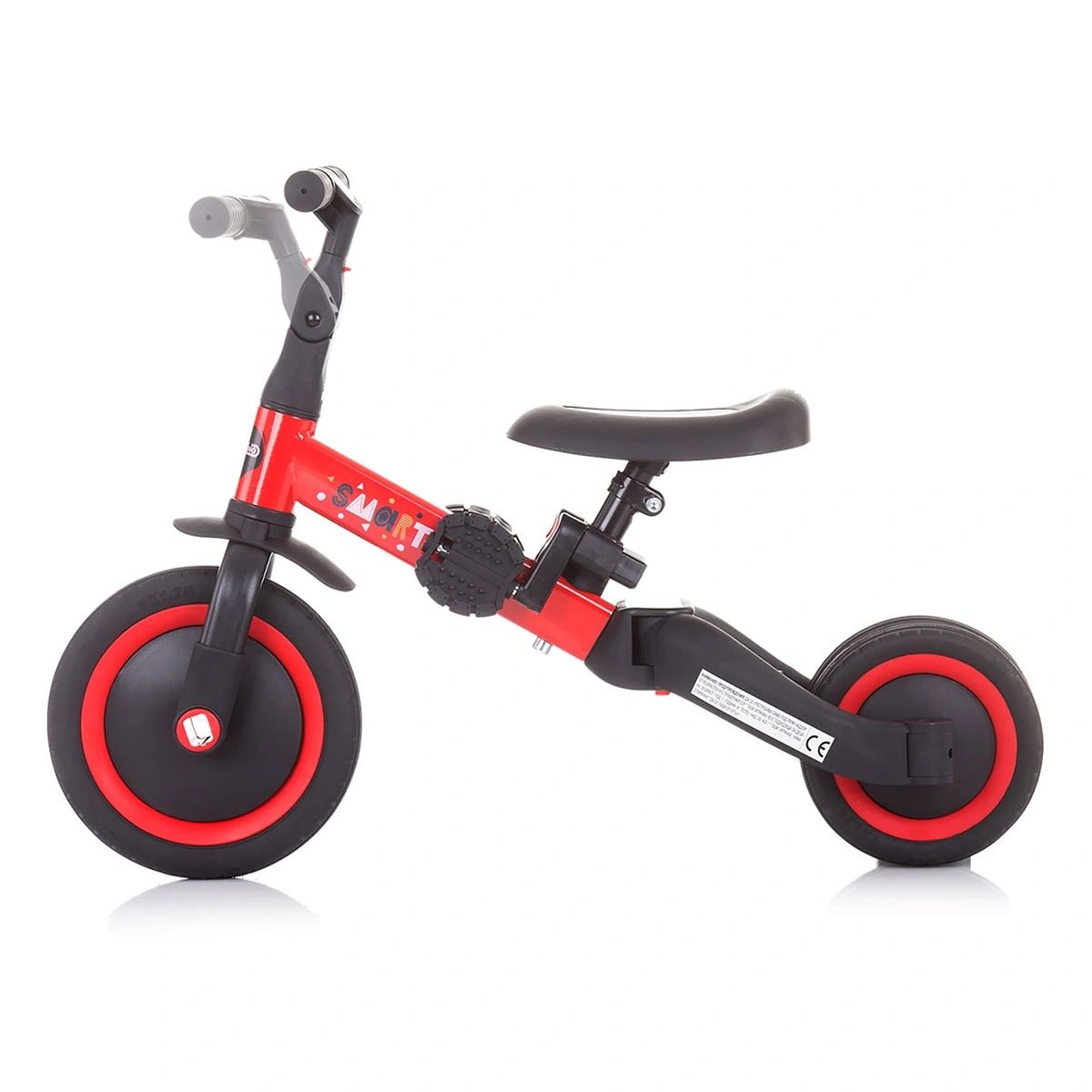 Tricicleta si bicicleta Chipolino Smarty 2 in 1 red [4]