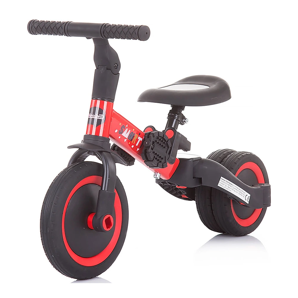 Tricicleta si bicicleta Chipolino Smarty 2 in 1 red [2]