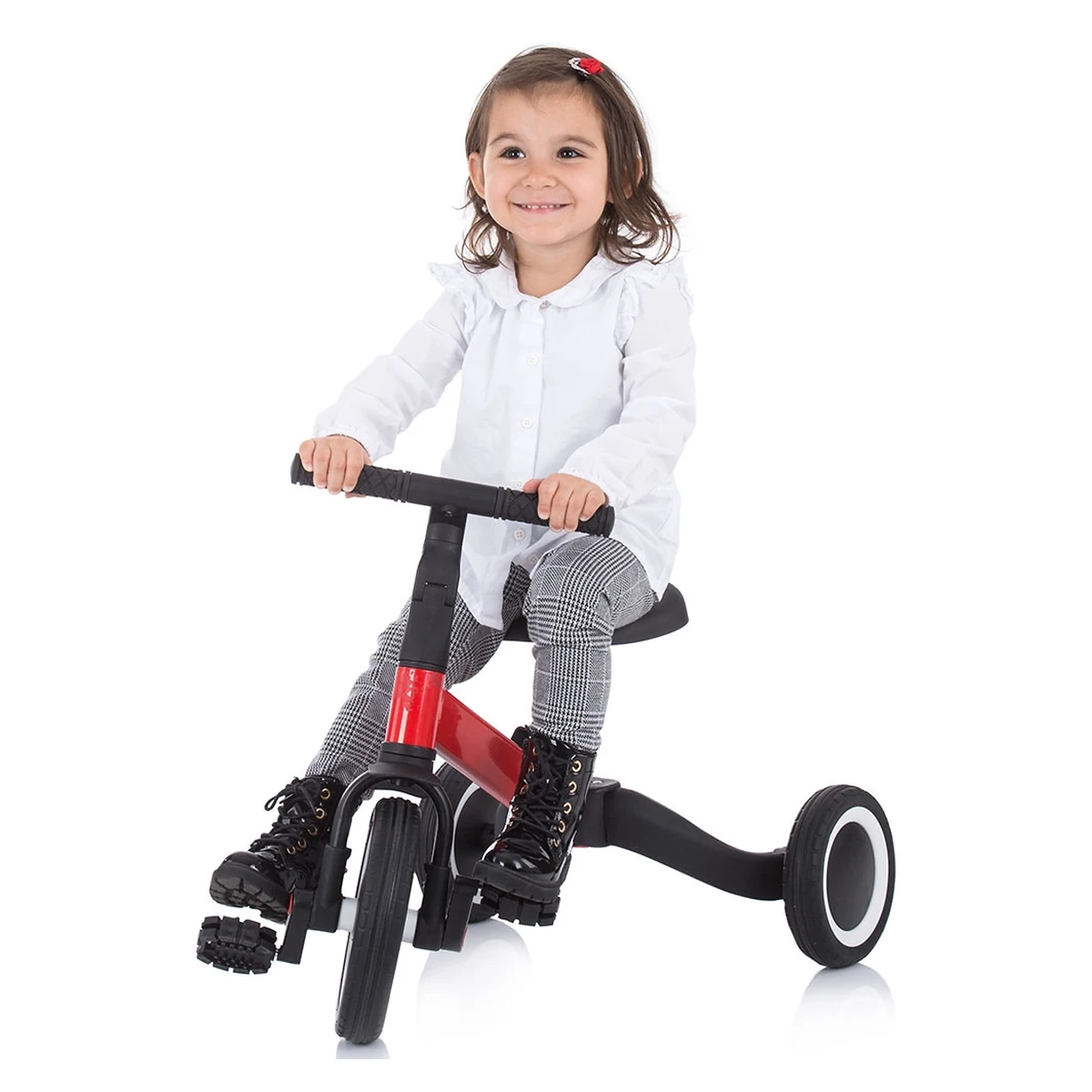 Tricicleta si bicicleta Chipolino Smarty 2 in 1 red [7]