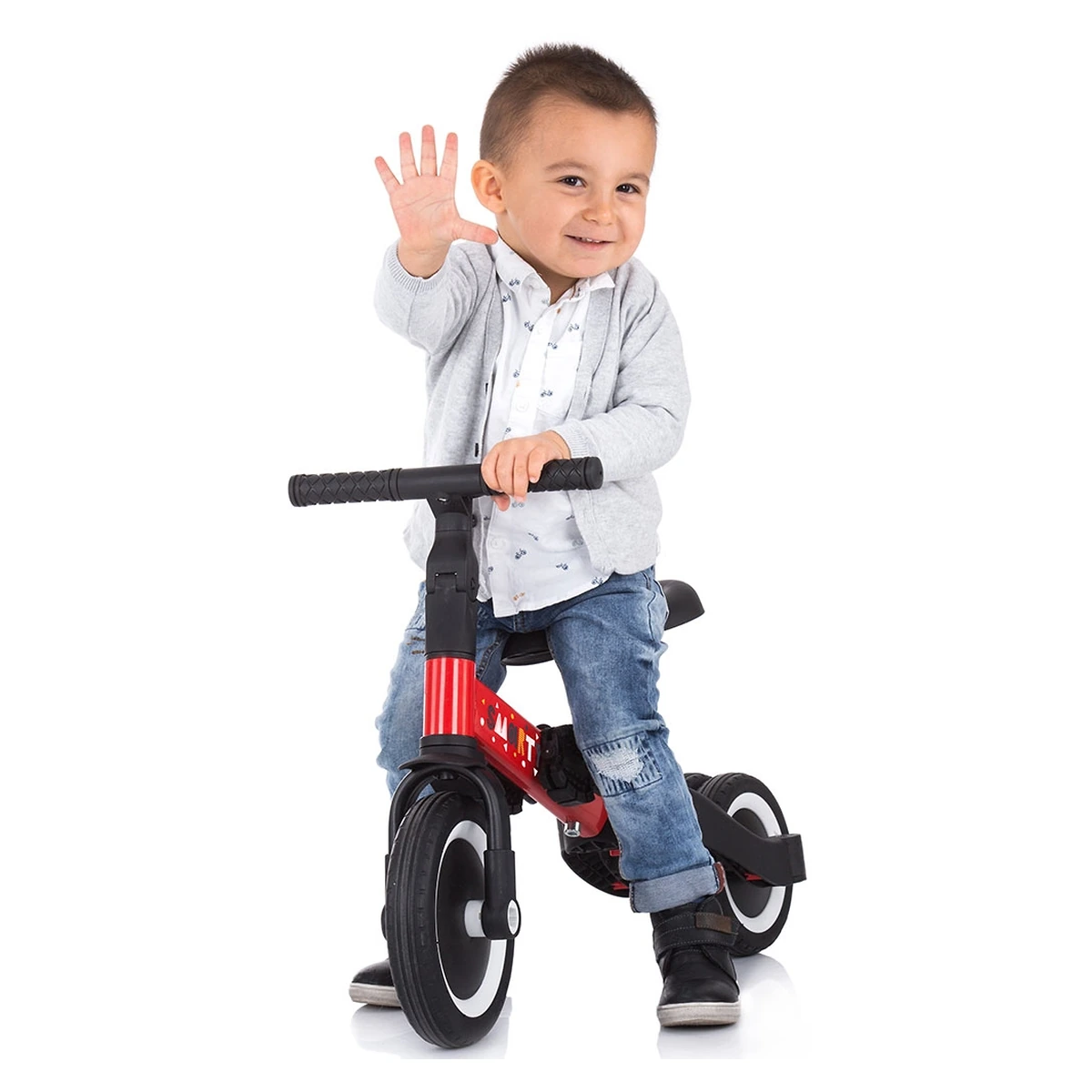 Tricicleta si bicicleta Chipolino Smarty 2 in 1 red [8]