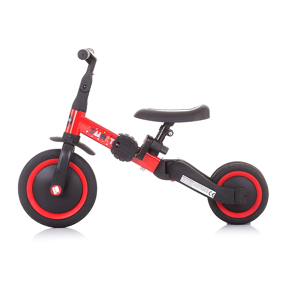 Tricicleta si bicicleta Chipolino Smarty 2 in 1 red [3]