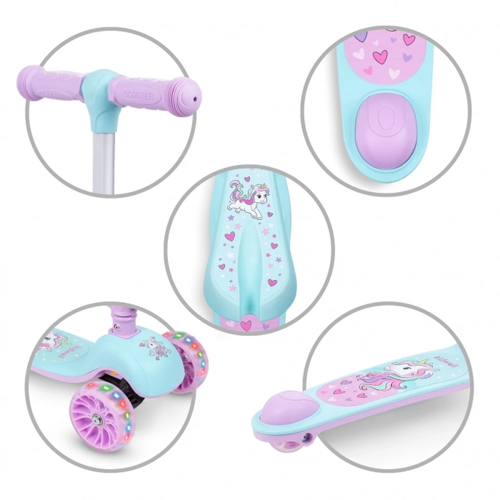Trotineta 2 in 1 cu sezut Kidwell Rimba - Unicorn [3]