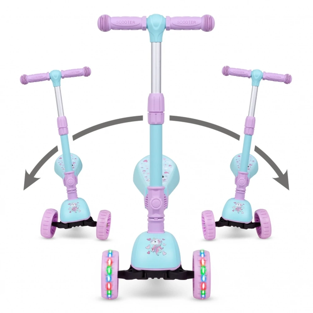 Trotineta 2 in 1 cu sezut Kidwell Rimba - Unicorn [2]