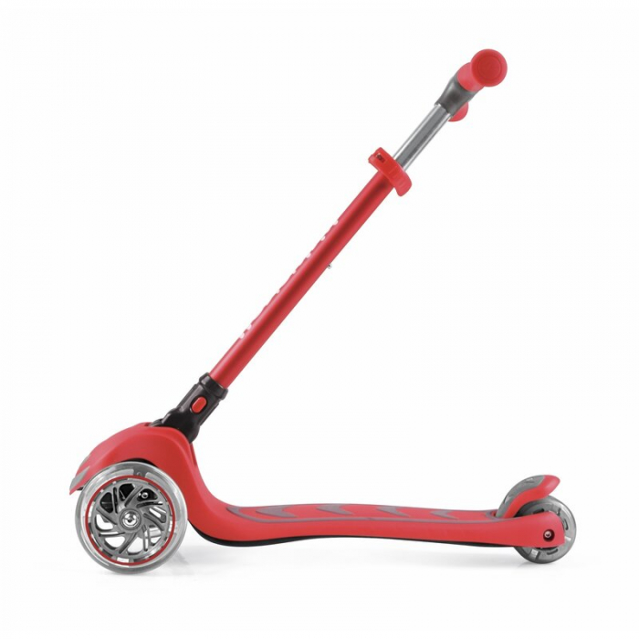 Trotineta copii, Kick`n`Roll, Pliabila, Cu roti luminoase, Reglabila in inaltime, 3-12 ani, Red [5]