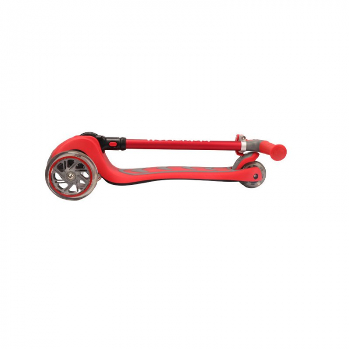 Trotineta copii, Kick`n`Roll, Pliabila, Cu roti luminoase, Reglabila in inaltime, 3-12 ani, Red [4]