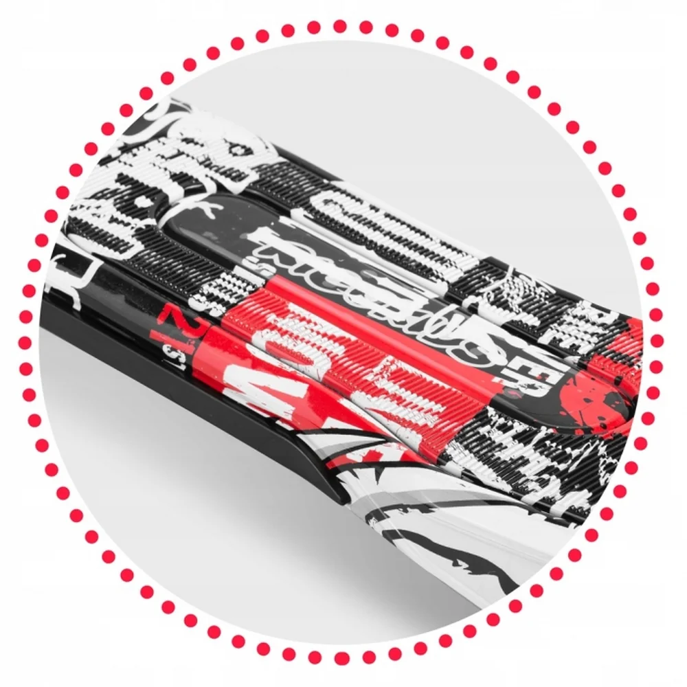 Trotineta Cu Roti Cu Led Ricokids Piko Negru - Alb - Rosu [4]