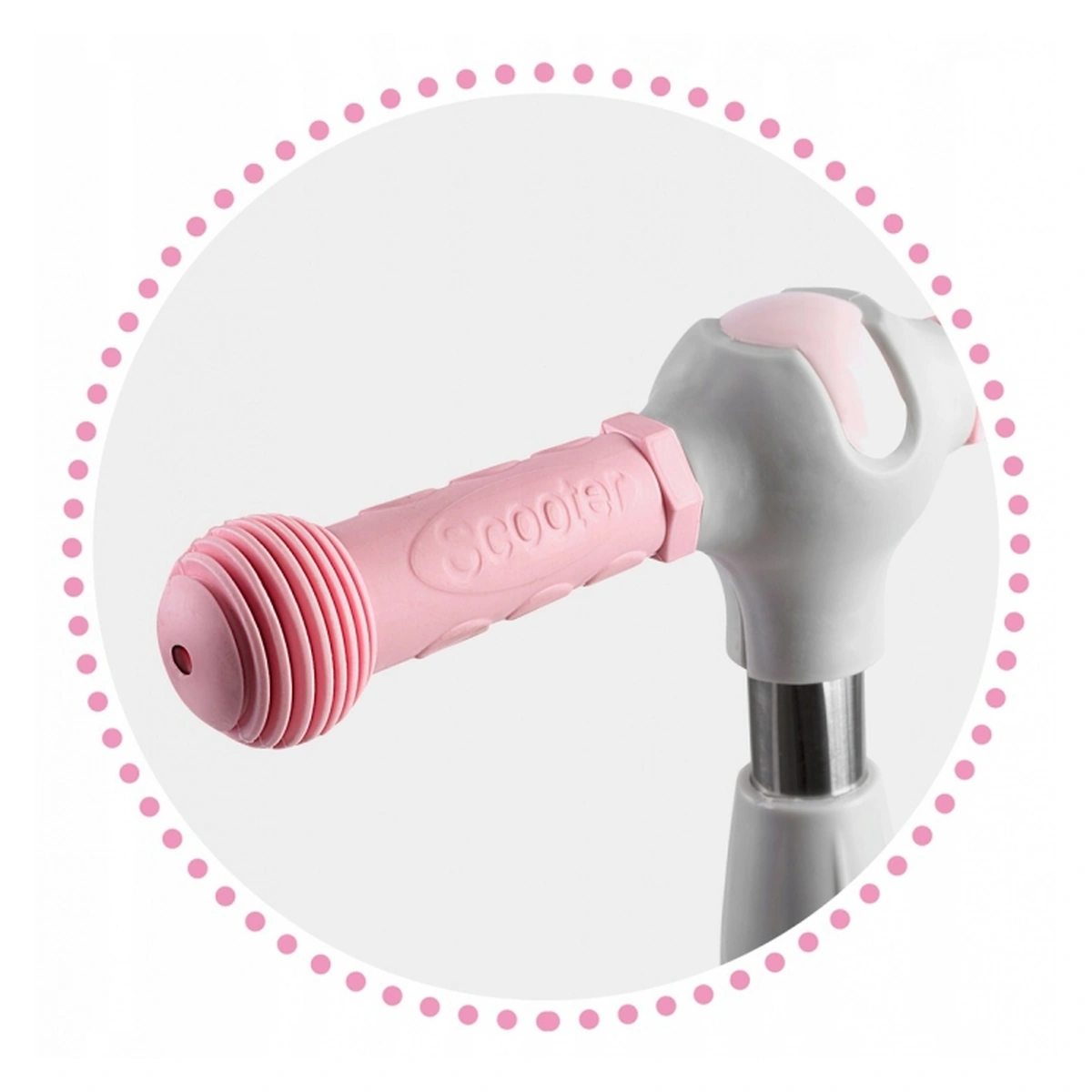 Trotineta copii Ricokids Piko – Roz, roti LED, ghidon reglabil [3]