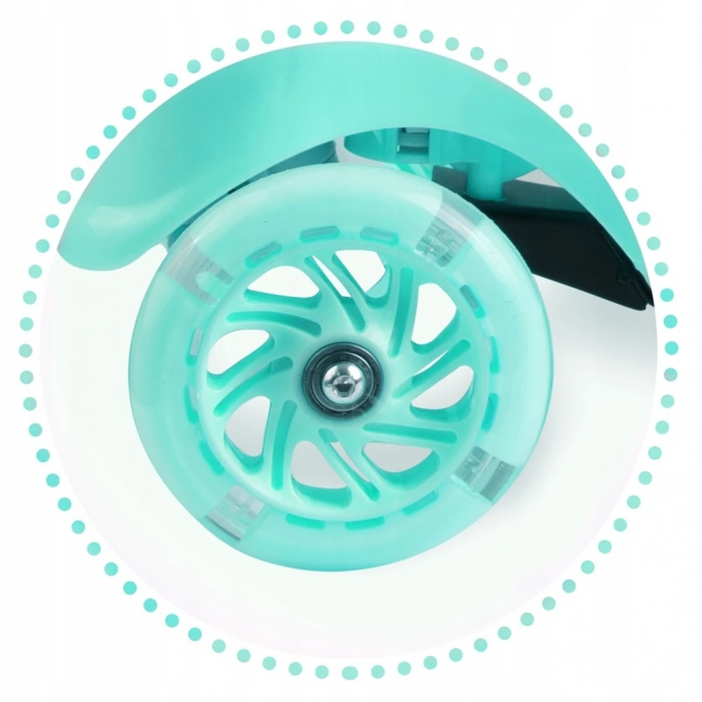 Trotineta Cu Roti Cu Led Ricokids Piko Turcoaz [5]