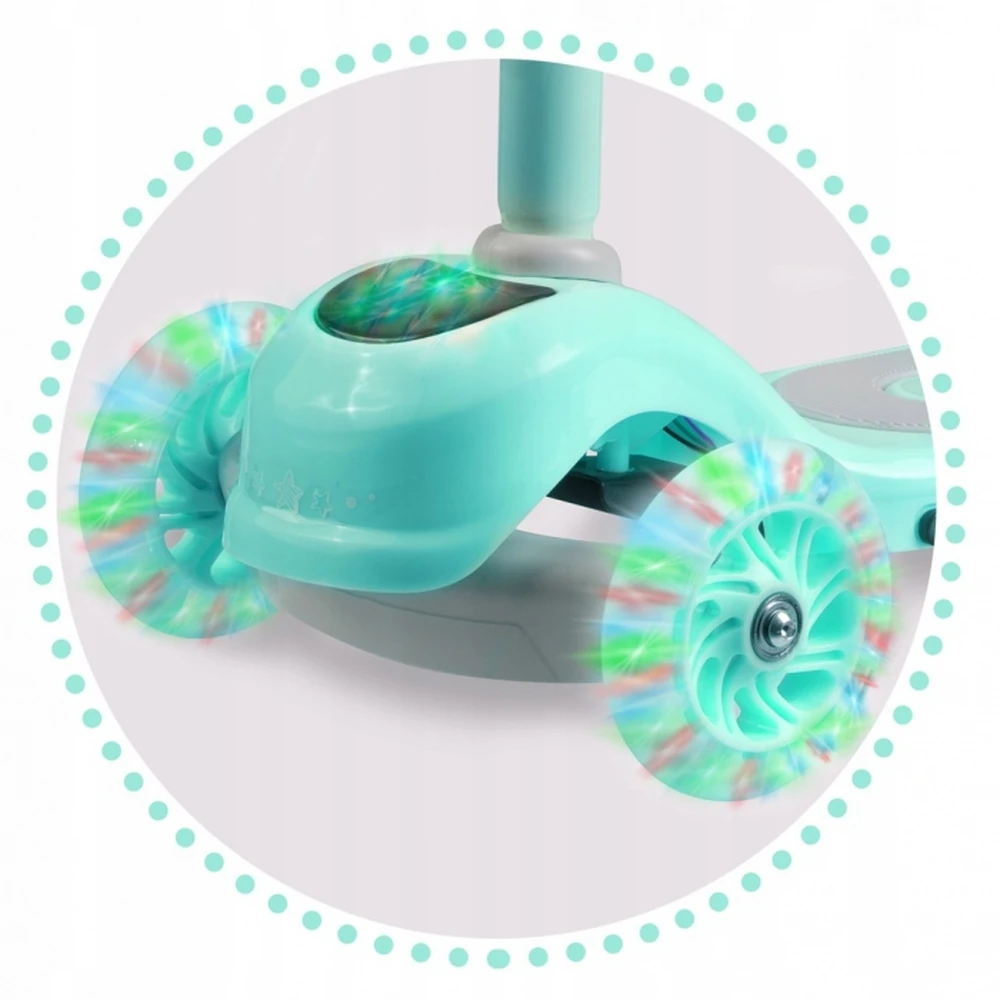 Trotineta Cu Roti Cu Led Ricokids Piko Turcoaz [2]