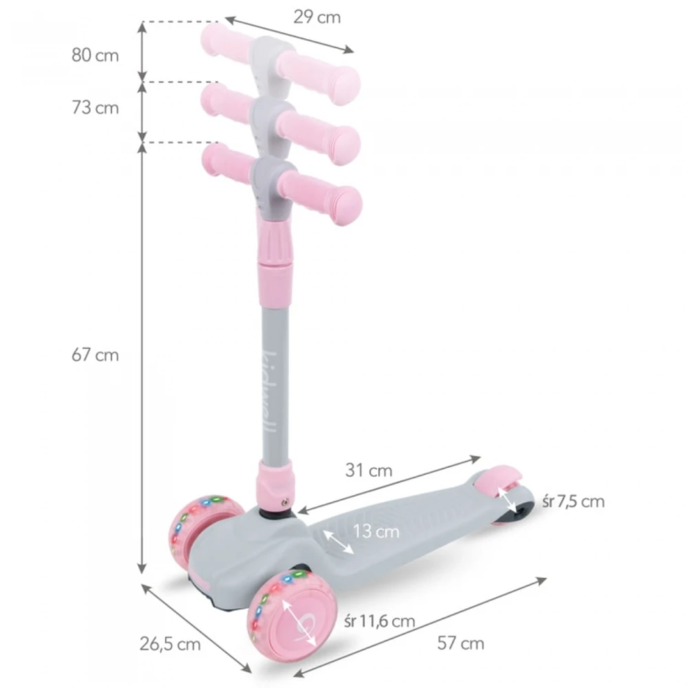 Trotineta Kidwell JAX - Gray Pink [4]