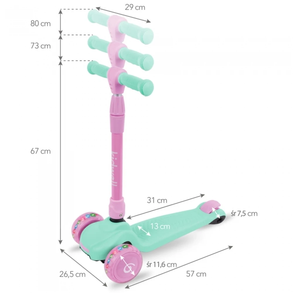 Trotineta Kidwell JAX - Mint Pink [3]