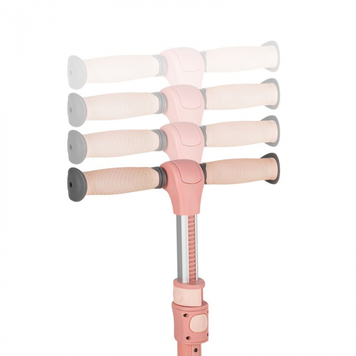Trotineta, Lionelo, Franky, Pliabila, Pana la 50 kg, Sezut detasabil, Roti cu LED, 12 luni+, Pink Rose [25]