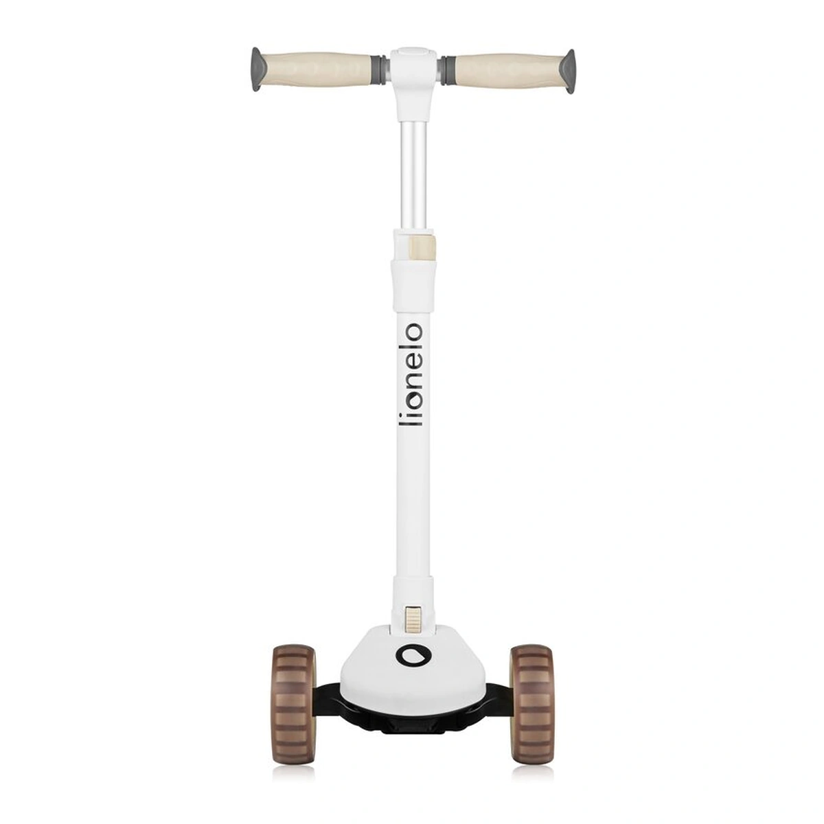 Trotineta, Lionelo, Franky, Pliabila, Pana la 50 kg, Sezut detasabil, Roti cu LED, 12 luni+, Beige [10]