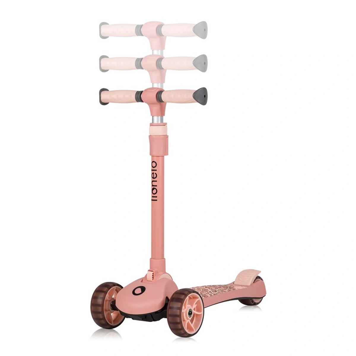 Trotineta, Lionelo, Franky, Pliabila, Pana la 50 kg, Sezut detasabil, Roti cu LED, 12 luni+, Pink Rose [6]