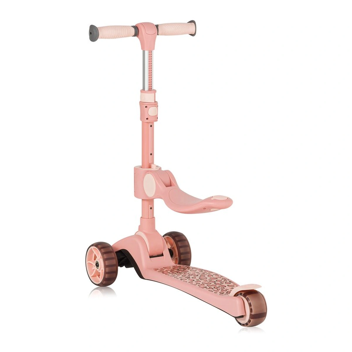 Trotineta, Lionelo, Franky, Pliabila, Pana la 50 kg, Sezut detasabil, Roti cu LED, 12 luni+, Pink Rose [8]