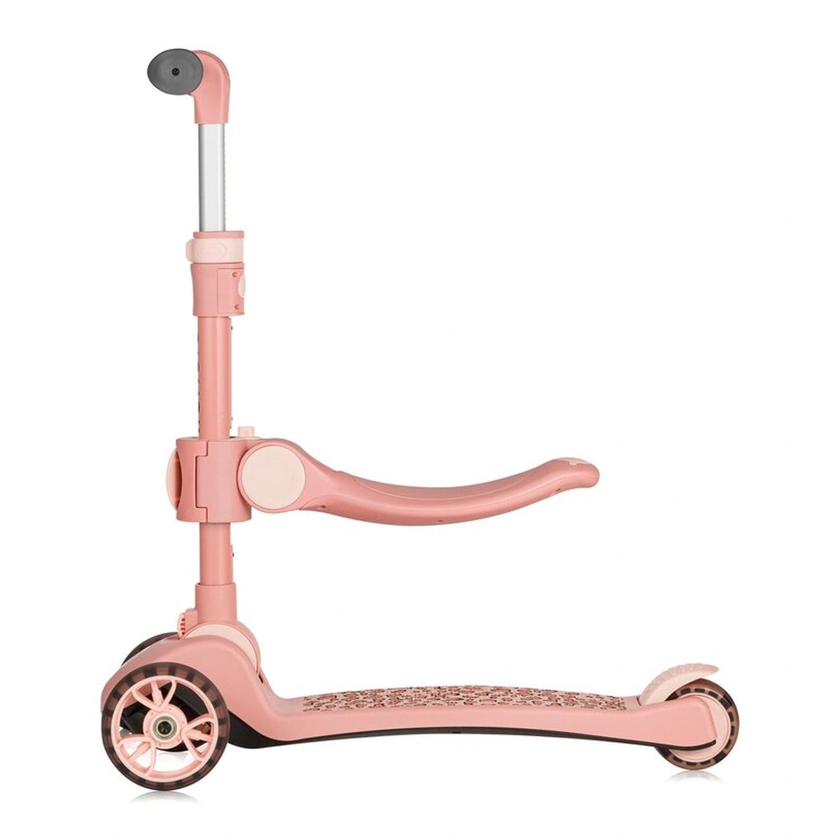 Trotineta, Lionelo, Franky, Pliabila, Pana la 50 kg, Sezut detasabil, Roti cu LED, 12 luni+, Pink Rose [13]