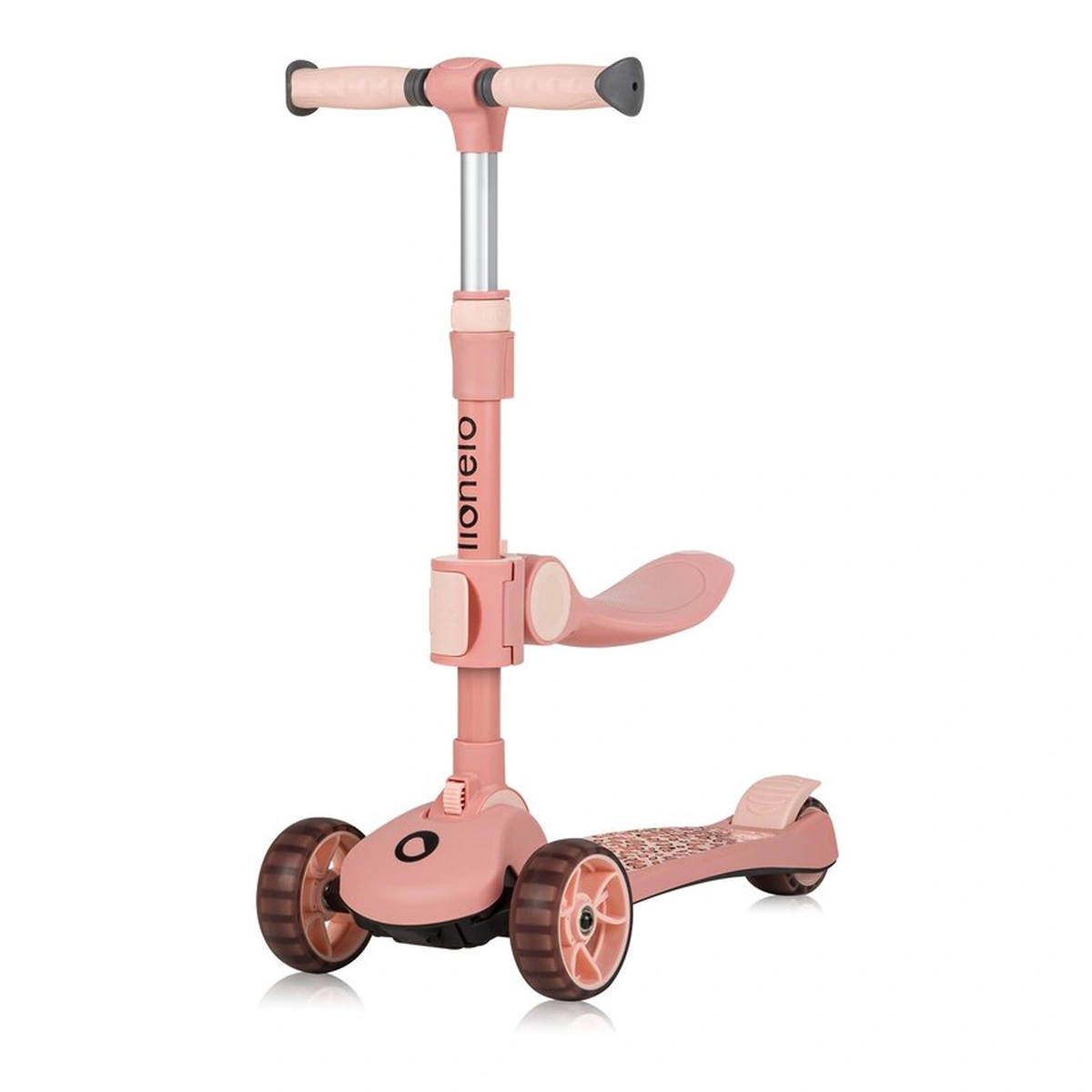 Trotineta, Lionelo, Franky, Pliabila, Pana la 50 kg, Sezut detasabil, Roti cu LED, 12 luni+, Pink Rose [3]