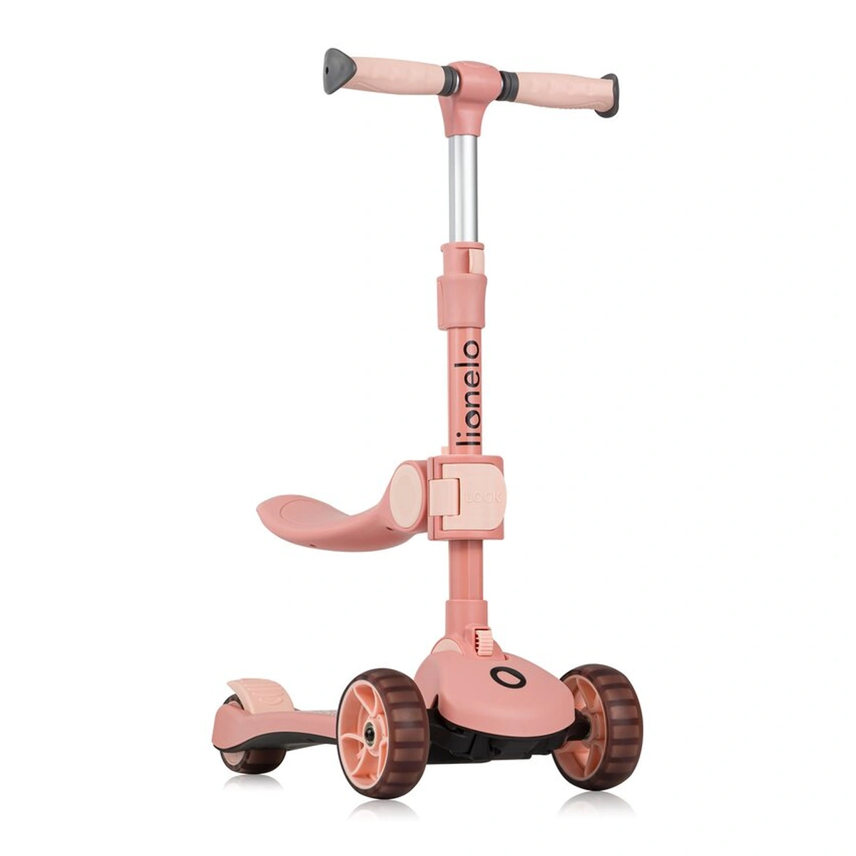 Trotineta, Lionelo, Franky, Pliabila, Pana la 50 kg, Sezut detasabil, Roti cu LED, 12 luni+, Pink Rose [16]