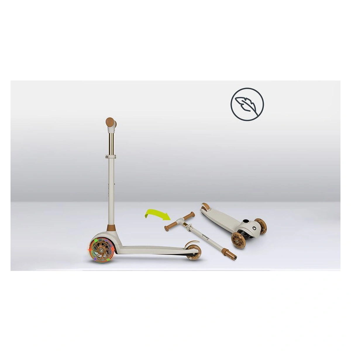 Trotineta, Lionelo, Jessy, Pana la 50 Kg, lumini LED, 3 ani+, Maro [19]