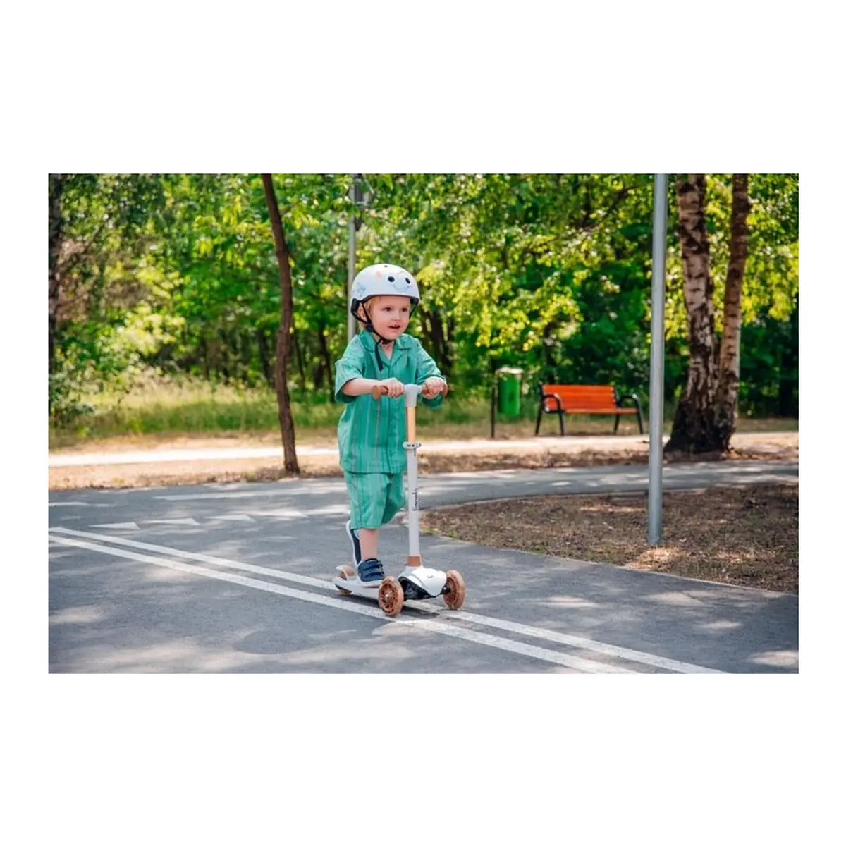 Trotineta, Lionelo, Jessy, Pana la 50 Kg, lumini LED, 3 ani+, Maro [24]