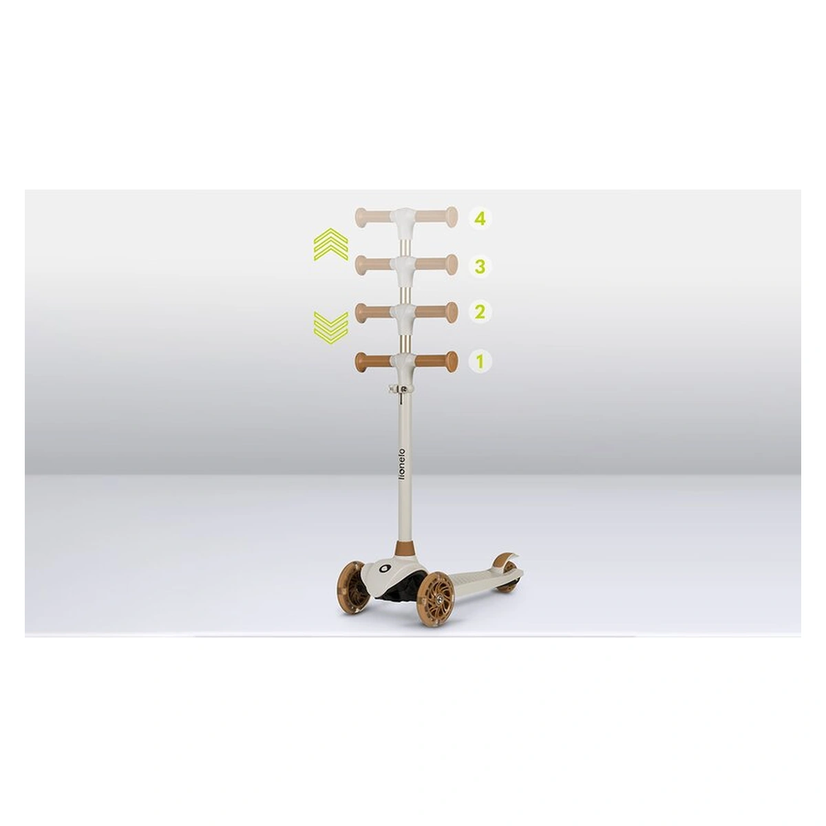 Trotineta, Lionelo, Jessy, Pana la 50 Kg, lumini LED, 3 ani+, Maro [15]