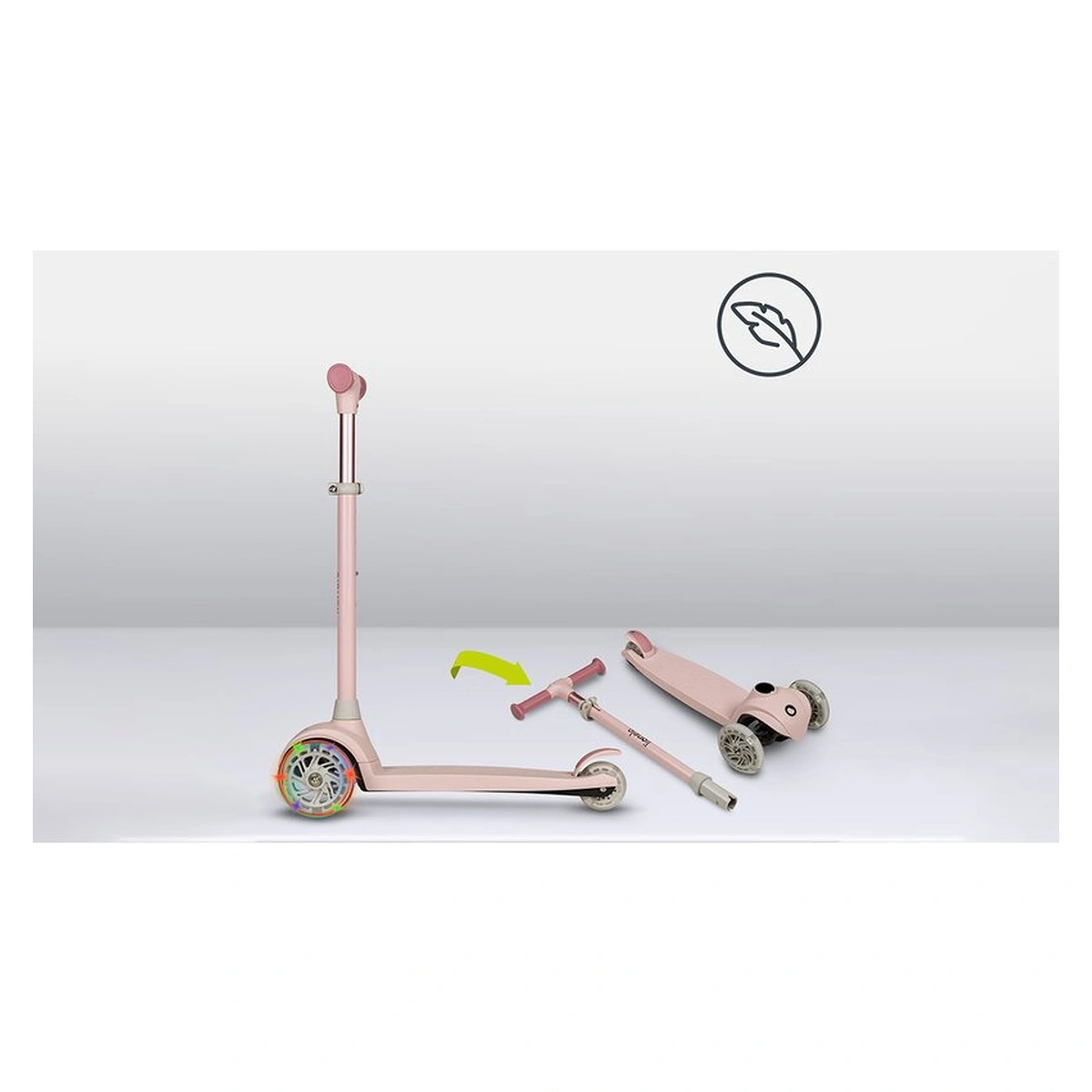 Trotineta, Lionelo, Jessy, Pana la 50 Kg, lumini LED, 3 ani+, Roz [17]