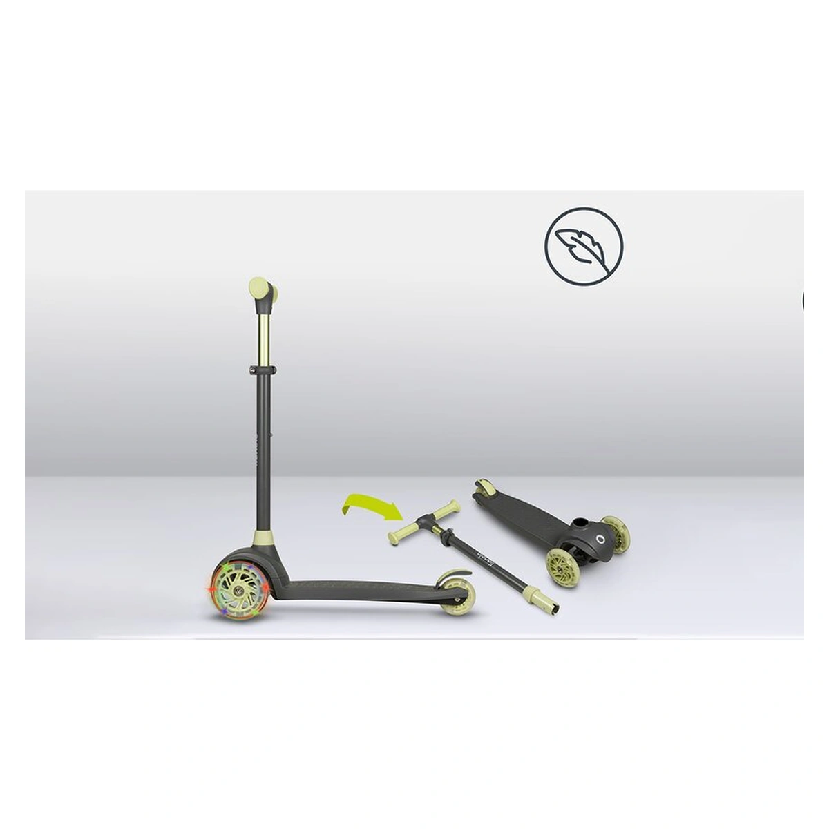 Trotineta, Lionelo, Jessy, Pana la 50 Kg, lumini LED, 3 ani+, Verde [21]