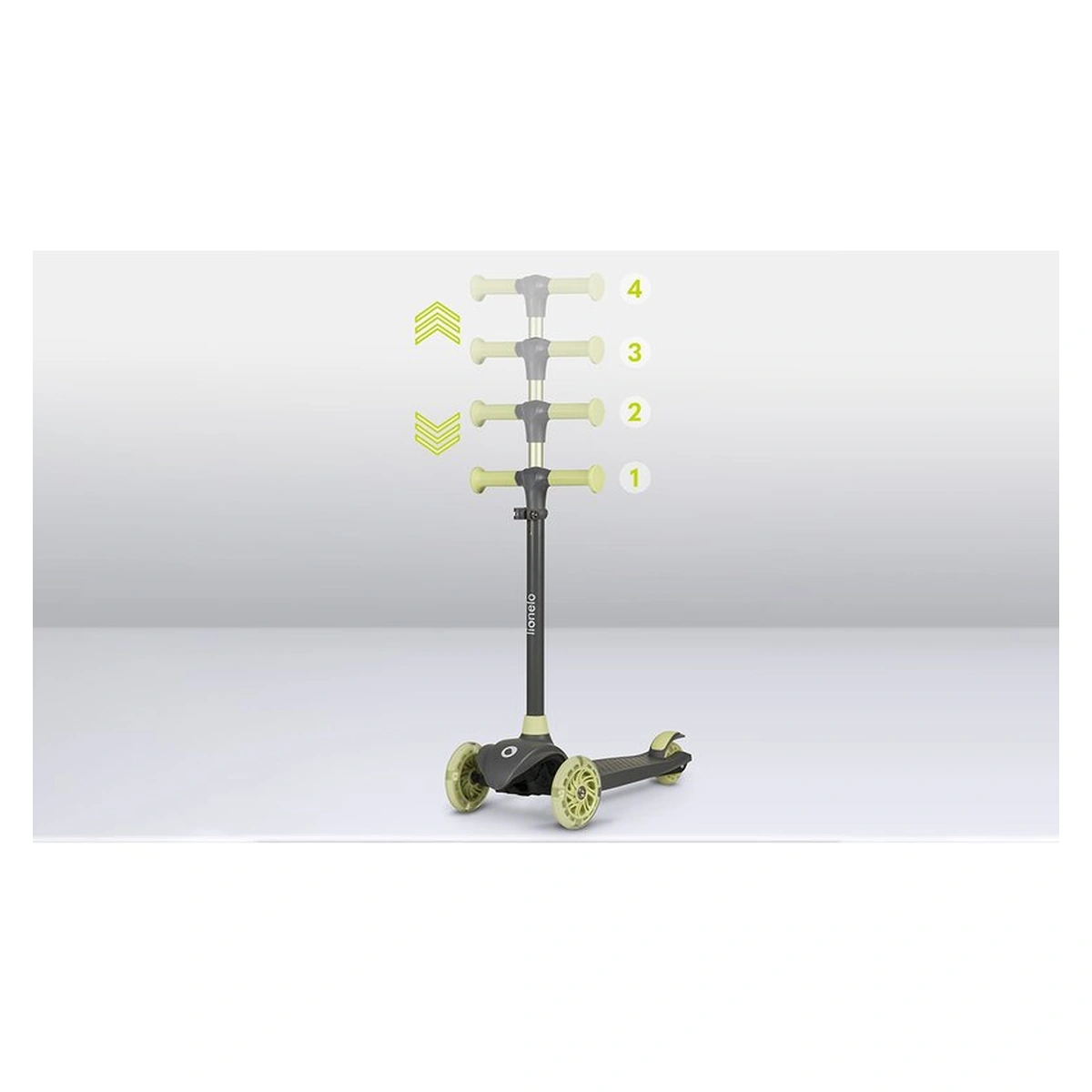 Trotineta, Lionelo, Jessy, Pana la 50 Kg, lumini LED, 3 ani+, Verde [16]