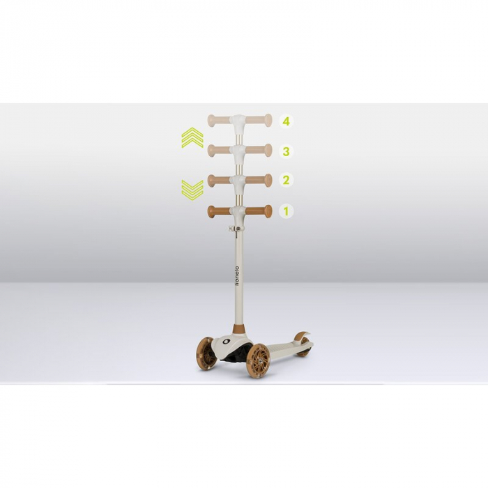 Trotineta, Lionelo, Jessy, Pana la 50 Kg, lumini LED, 3 ani+, Maro [14]