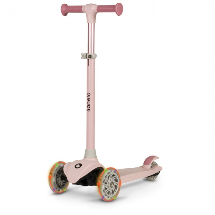 Trotineta, Lionelo, Jessy, Pana la 50 Kg, lumini LED, 3 ani+, Roz [1]