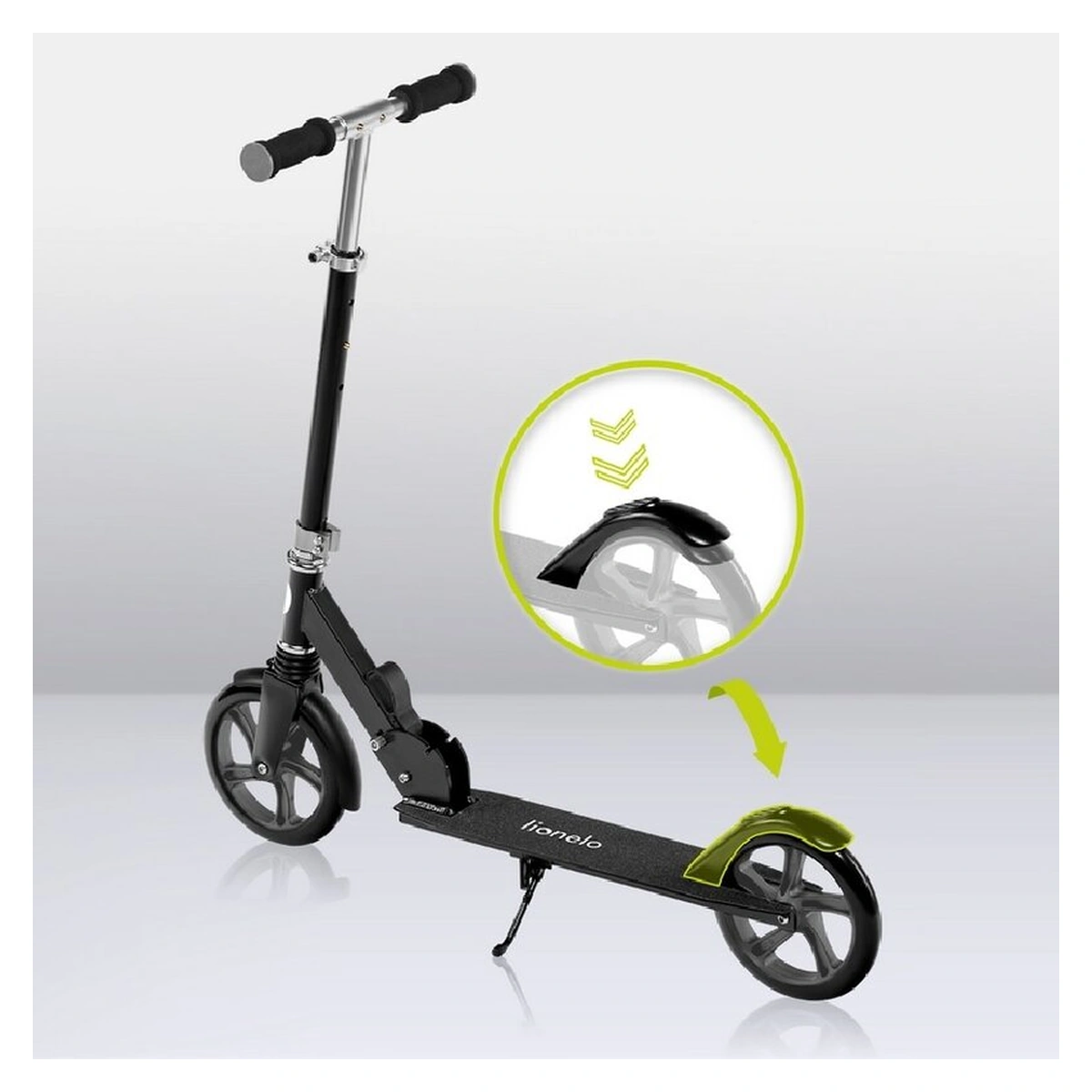 Trotineta, Lionelo, Luca, Copii/Adulti, Ultrapliabila, Pana la 100 Kg, Negru [23]