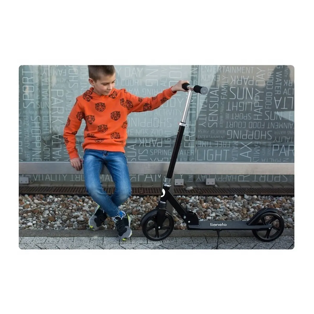 Trotineta, Lionelo, Luca, Copii/Adulti, Ultrapliabila, Pana la 100 Kg, Negru [20]