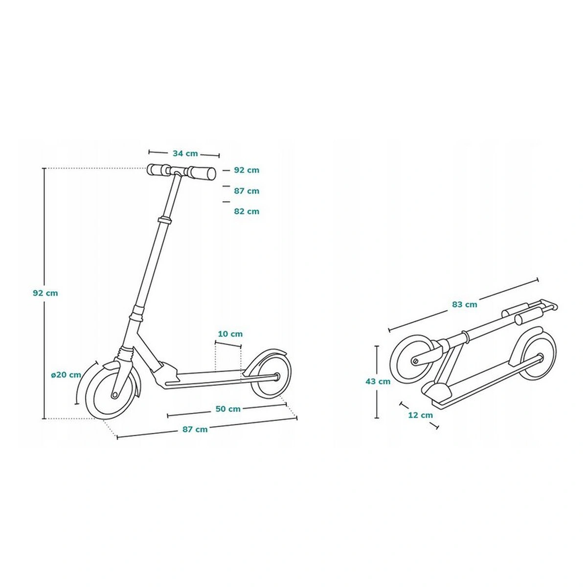 Trotineta, Lionelo, Luca, Pentru copii sau adulti, Ultrapliabila, Pana la 100 Kg, Roz [17]