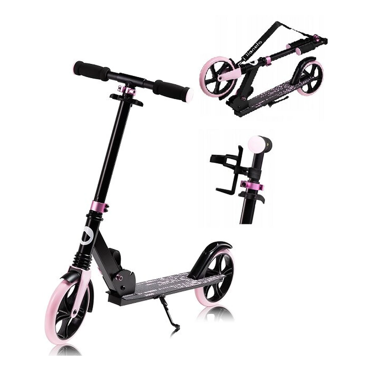 Trotineta, Lionelo, Luca, Pentru copii sau adulti, Ultrapliabila, Pana la 100 Kg, Roz [11]