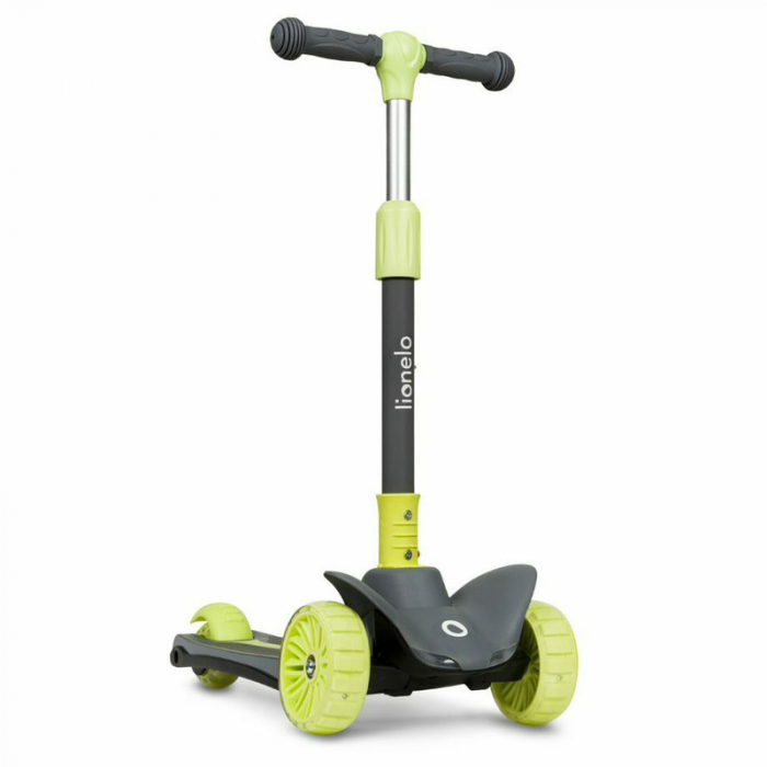Trotineta, Lionelo, Timy, Copii, Ultrapliabila, Pana la 50 Kg, lumini LED, 3 ani+, Verde [5]