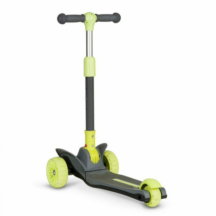 Trotineta, Lionelo, Timy, Copii, Ultrapliabila, Pana la 50 Kg, lumini LED, 3 ani+, Verde [6]