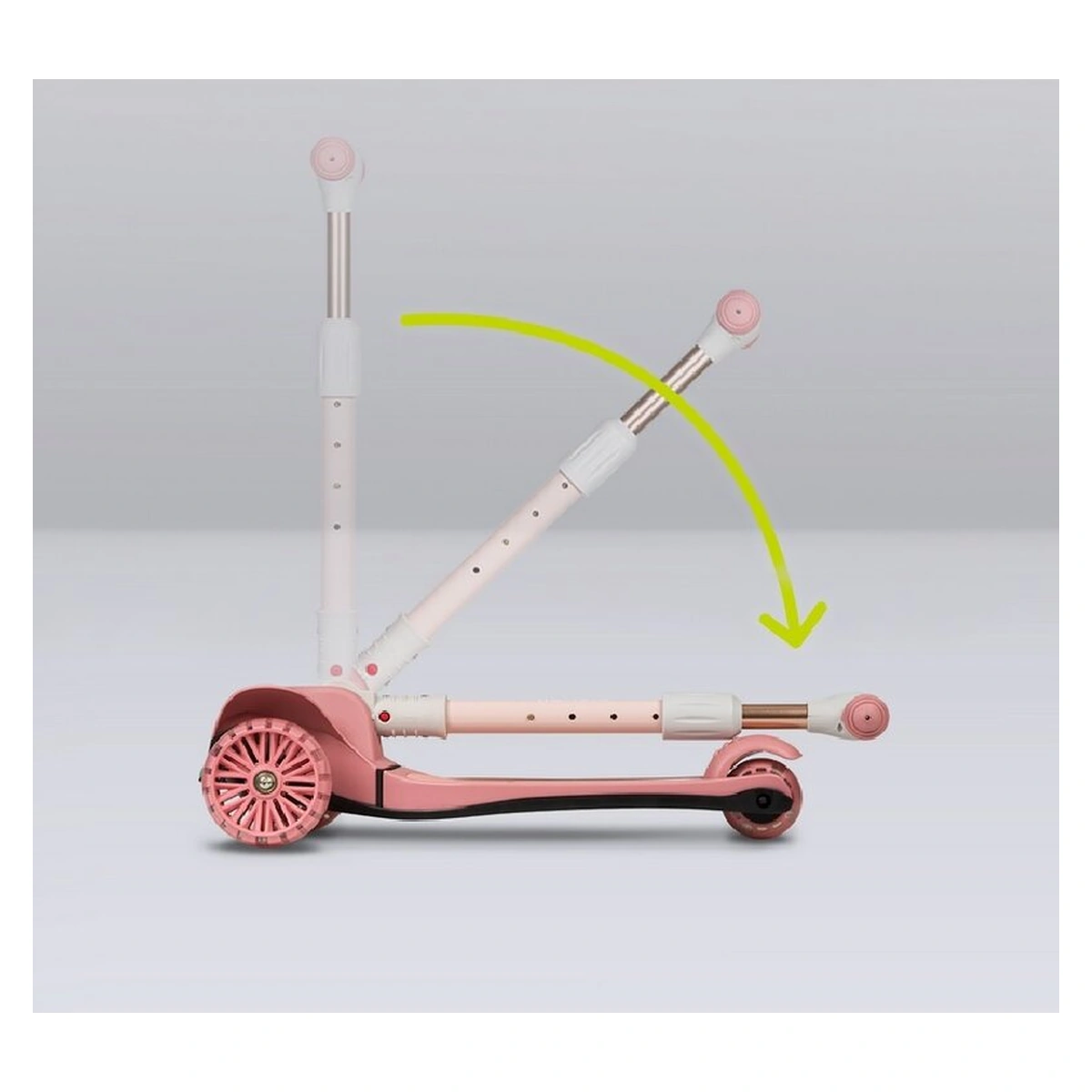 Trotineta, Lionelo, Timy, Copii, Ultrapliabila, Pana la 50 Kg, lumini LED, 23 ani+, Roz [27]