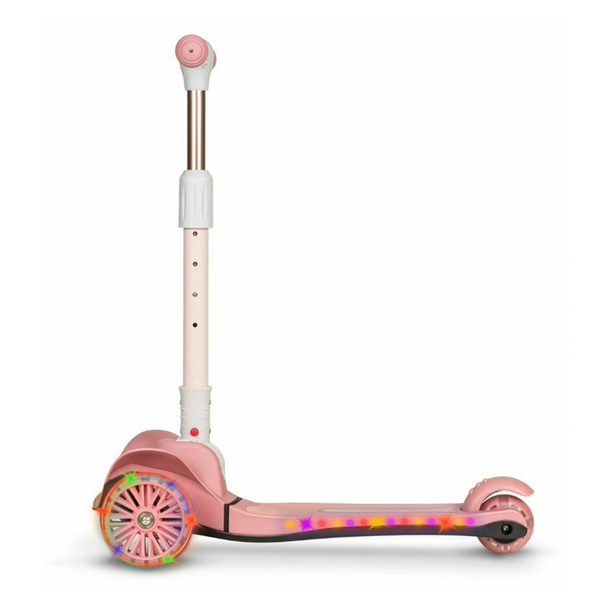 Trotineta, Lionelo, Timy, Copii, Ultrapliabila, Pana la 50 Kg, lumini LED, 23 ani+, Roz [4]
