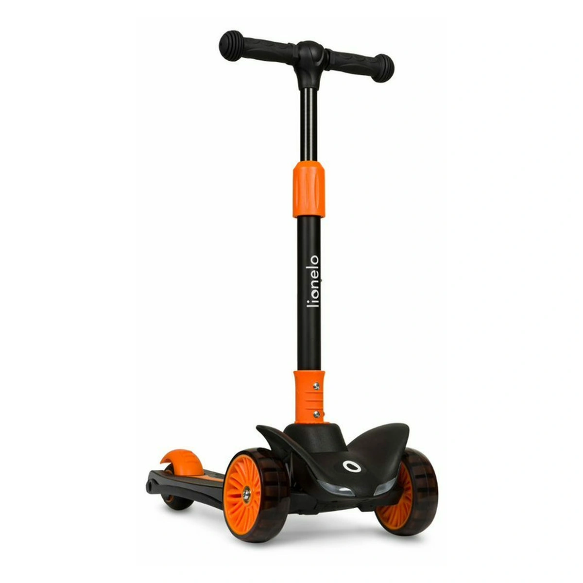 Trotineta, Lionelo, Timy, Copii, Ultrapliabila, Pana la 50 Kg, Lumini LED, 3 ani+, Portocaliu/Negru [6]