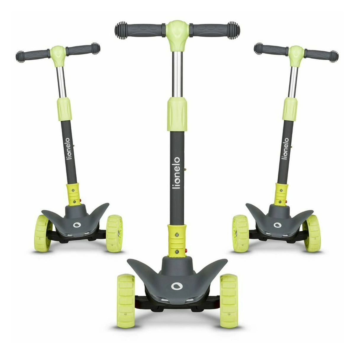 Trotineta, Lionelo, Timy, Copii, Ultrapliabila, Pana la 50 Kg, lumini LED, 3 ani+, Verde [17]